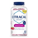 Citracal Kalzium-Gummi-Gummi, Kalzium-Zusatz mit Vitamin D3, unterstützen Knochengesundheit, für Alter 12+, Natürliche Himbeer Geschmack, 60 Zähler