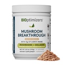 BiOptimizers Gumoom Kávé Alternatív - Sózott karamell ital - Oroszlán sörénye, Chaga, Reishi + Collagen Peptides Fókusz, Energy & Gut Health - Adaptogenikus gombák és MCT por - 30 szervadékok