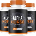 (3 Pack) Alpha Horse, Alpha Horse Pills für Männer, Alpha Horse Capsules, Alpha Horse Supplement, Alpha Horse Vitamin All Natural Premium Formel, Alpha Horse Supplement Support, 180 Kapseln für 3 Monate