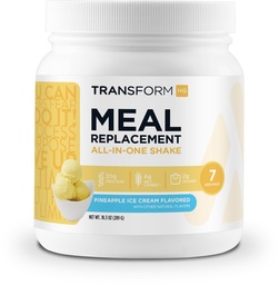 TransformHQ Meal csere Shake Powder 7 szervizek (ananász jégkrém ízesített) - glutén mentes, nem GMO