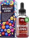 Éjszakai súlyvesztés diéta cseppek - Étvágyszabályozás, Fat Burner, Metabolizmus booster - Apple Cider Ecet - Fahéj - Cayenne Pepper