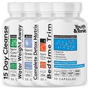 Youth & Tonic Bedtime Trim Detox Cleanse Kick Off Weight Management - 120 tabletta