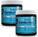 SUNBIOTICS Friendlier Flora - Prebiotikus és probiotikus por nőknek és férfiaknak 20 milliárd CFU-val 4 probiotikus törzset a jó gut flóra, immunrendszer és kiegyensúlyozott mikrobióm - Vanilla, (2-es csomag)