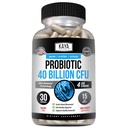 Kaya Naturals Probiotic 40 milliárd CFU - Probiotics for Women, Probiotics for Women and up, Natural - Gut Health & Immune Support Supplement - Promotes Digestive Health - 30 Count
