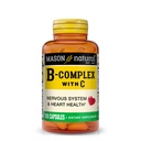 MASON TERMÉSZETI B- Komplex C-vitaminnal - Idegrendszer és szív-egészségügyi támogatás - 100 kapszula