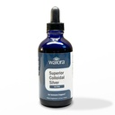 Superior Colloidal Silver, Waiora, Folyékony ásványi kiegészítés, 40 PPM, Immun Support, Blue Glass palack cseppentő (1 Bott/ 22 serv.)