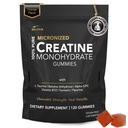 Kreatin Monohydrat-Gummi für Männer und Frauen - Zuckerfrei & Vegan Fortgeschrittene Formel W/L-Taurine + Vitamin B12 - für Muskelkraft, Muskelaufbau, Erholung, Energieschub, Pre-Workout-Ergänzung