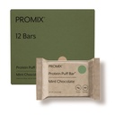 ProMix Nutrition Protein Puff Bars - menta csokoládé - mályvacukor ropogós kezelés - nagy ízű és egészséges On The Go Snack - magas fehérje & alacsony kalóriatartalmú -mentes Gluten, Soy, & Corn - 12 Bár