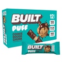 Built Bar, Puff Protein Bars, Cookie Dough Chunk Puff, 15g Protein Snack, On- The- Bars, Csak 160 Calories, 8g Sugar, Collagen, Not Gluten Free, 12 Count