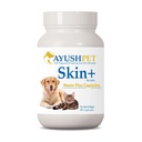 Ayush Pet Neem Plus - Neem Supplement kutyáknak, bőr és kabát támogatás kutyáknak viszkető bőr, gyógynövény kapszula Tripala és Neem a gut és az immunrendszeri egészség - 90 kapszula