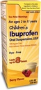 Taro Gyermekibuprofen belsőleges szuszpenzió 100 mg / 5 ml, 4 Fl Oz, fájdalom enyhítő és láz csökkentő a 2- 11 év, Dye- mentes, Berry Flavor
