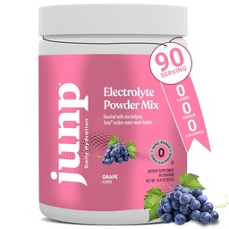 JUNP Electrolytes Powder No Sugar No Carbs - Vine Ristered Grape Keto Electrolyte Drink Mix - Kálium & Salt Hydration Powder Electrolites Zero Calorie Sugar Free Electrolyte Powder, 90 szerváció