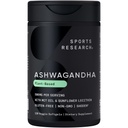 Sports Research® Ashwagandha Softgels mit Kokosnuss-MCT-Öl - Natürliches Ayurvedic Adaptogen Made with Shoden® Ashwa for Relaxation, Calm & Sleep Support - Gluten Free & Vegan Friendly - 120 Count