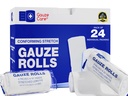 Gaze Rolls csomag 24 - Prémium Minőségi Lint és Latex- Free 4 hüvelyk x 4.1 Yards Conforming Stretch kötszerek tervezett hatékony sebápolás és kényelem - Ideális használatra, mint egy anya csomagolás