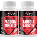 2400mg Fadogia Agrestis Tongkat Ali kiegészítők - harmadik fél által tesztelt - 1400mg Fadogia Agrestis & 1000mg Tongkat Ali, Maximális Erő, Izomtömeg & Athletic Performance, 2 csomag