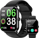 Smart Watch, Smartwatches für Männer Frauen, 1.85" HD Fitness Tracker (Answer/Make Calls), 120+ Sport-Modi, Herzfrequenz/Schlaf-Monitor, IP68 Wasserdichte Fitness-Uhr, Smartwatch für Android iOS