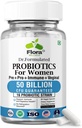 Probiotikumok nőknek - 50 milliárd CFU, 16 Strain, Organic Prebiotics & Probiotics for Women (Eurofins Lab Tesztelt) - Digesztikum, Raginum, Immune & Urinary Health - 2 hónap ellátás - 60 kapszula