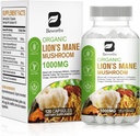 Lion 's Mane Gomba - 120 Capsicum 124; Organic Lions Mane Turkey Tail Gomba kiegészítés Complex 124; Cordyceps, Chaga, Turkey Tail, Reish.124; Mental Clarity, Focus Memory, Brain & Immune Boost