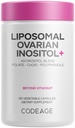 Codeage Liposomal Ovarium Inositol + Supplement - Myo- Inositol & D- Chiro- Inositol 40: 1 Blend, Folate 5- MTHF, CoQ10, Gránátalma & Wild Blueberry, Liposomal Delivery, Non-GMO, Gluten- Free - 120 kapszula