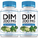 DIM kiegészítés 200mg - DIM Diindolilmetán Plus BioPerine - ösztrogén egyensúly, Hormon Menopauza Relief, Acne kezelés, Vegan - 120