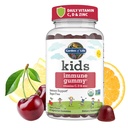 Garden of Life Kids Immun Support Gumies C-vitaminnal, D mint D3 & Cink 3-in1 Napi Gyermekimmunitás - szerves, nem-GMO, gluténmentes, vegetáriánus, cukormentes, Cherry Flavor, 30 napos ellátás