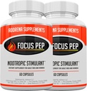 2 csomag - Over The Counter Stimulants to Speed Up Természetesen: Tanulmány alternatív és legjobb energiaellátás Nootropic Brain boosting, 120 tabletta