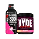 PROSUPSPS L- karnitin 3000 Stimulant Free Liquid Shots (31 Servings, Dragon Fruit) és Mr. Hyde Aláírás Series Pre- Edzés Energy Powdered Drink (30 Servings, Görögdinnye) Bundle