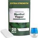 Extra Erő [20 Pack] Mentol Eucalyptus párologtató lapok - Univerzális gőzlap minden Vk, Crane, Egyéb modellek - Vapopads csere - Természetes víz nélküli gőzölögtető lapok - Hideg / Flu tünetek