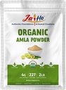 Jai Ho Organic Amla Berry Powder (Amalaki), 2 LB - Rich in Antioxidant Vitamin C) 124; Supports ImmunityGluten Free, Vegan, Non-GMO - Resealable Zip Lock Pouch