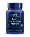 Life Extension Acetil- L- karnitin Arginate, Advanced Brain & Nerve Health, Cellular Energy Support, Gluten- Free, Non- GMO, 90 kapszula