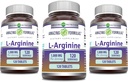 Amazing Formulas L- Arginine Supplementary 124; 1000 Mg Per Serving- 124; Tablets - 124; Aminosav kiegészítés nőknek és férfiaknak - 124; Non-GMO - 124; Gluten Free - 124; Made in USA (120 Count - 124; 3 Pack)