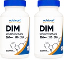 Nutricost DIM (diindolil-metán) 300 mg, 120 kapszula BioPerinnel (2 üveg)