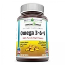 Amazing Omega 3.6.9 Supplementa124; 1200 Mg) Supplementa124; Lemon Flavor Ț124; Unique Formula of Flaxseed Oil, Borage Oil, Fatty Acids spp. 124; Non- GMO Split 124; Gluténmentes 124; Made in USA (1 Pack 124; 250 Softgels)