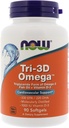 Most Foods Now Foods, (3 csomag) Tri- 3D Omega, 330 EPA / 220 DHA, 90 Softgels