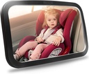 Shynerk Baby Car Mirror, Safety Car Seat Mirror hátsó szembe néző csecsemő széles kristálytiszta kilátás, Shatterproof, 360 ° Rotáció, Crash tesztelt és igazolt