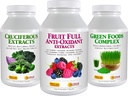 ANDREW LESSMAN 3 Product Healthy Foods Bundle - 60 Count Each of Cruciferous Extracts, Full Anti- Oxidant Extracts and Green Foods Complex. Táplálkozási előnyöket nyújt 20 + Legegészségesebb élelmiszerek.
