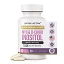 Svájci Aktiva + Labs Myo Inositol Supplement & D- Chiro Inositol Supplement - Premium Hormon Balance for Women & PCOS Supplements - Regulate Menstrual Cycle - Ovarium Support - 30 napos ellátás
