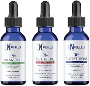 Nano Essential Wellness Bundle Combines 3 csodálatos egészségügyi promóciós termékek: Nano Glutathione, Nano Metil B- 12 & Nano D3-vitamin