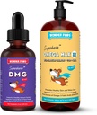WONDER PAWS Premium DMG Liquid Plus Omega Max Fish Oil - a kutya immunrendszere, bőr, allergia, közös ellátás és általános egészség - DMG 4 Omega Max 16 Ounces