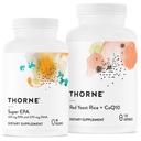 THORNE - Super EPA and Red Yeast Rice & CoQ10 Bundle - Támogatja a Cardiovascloart, az ízeket, az agyat és a bőr egészségét - 90-120 szervet