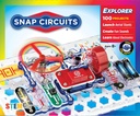 Snap Circuits Jr. SC- 100 Electronics Exploration Kit, Több mint 100 projekt, Teljes Színes Projekt Kézikönyv, 28 rész, STEM Educational Toy for Kids 8 +