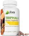 Jiva Botanicals Triphala kiegészítés - Triphala kapszula Készült Amalaki, Bibhitaki és Haritaki por normál emésztési egészség és normál immunrendszer - 60 kapszula