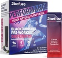 2 előtt minden természetes vegán pre edzés, 120mg koffein I tiszta energia, Tartósítás, Recovery I előedzés nők és férfiak I 20 x egyéni csomagok I Informated Sports Certified I Blackrirant