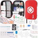 Mini Travel First Aid Kit, Sürgősségi Kit a 201PCS elsősegélycsomag és vízálló Compact Bag, túlélési orvosi kit Home Car Office Kemping túrázás