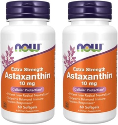 NOW Foods Astaxanthin 10mg 60 SoftGels (2 csomag)