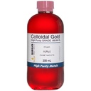 Igaz kolloid arany - 25 ppm - 99,99 +% tisztaság - 250 ml (8,45 Fl Oz) tiszta BPA- mentes műanyag palackban - Készült az USA-ban