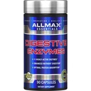 ALLMAX Digestive ENZYMES - 90 kapszula - Támogatja a tápanyag bevitelt és optimális fehérje abszorpciót - 11 magas aktivitású enzimmel - 90 adag