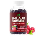 Shilajit Gumies 10,000mg férfiak és nők számára - Maximális erő Pure Himaláján Shilajit, gluténmentes, Non- GMO, 100% vegetáriánus - természetes málna ízű - 60 gróf