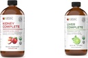 Teljes természetes termékek Vese teljes 16oz & Máj teljes 16oz Bundle